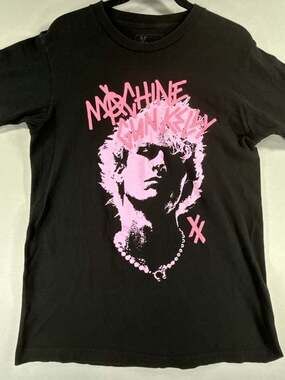Machine Gun Kelly T-Shirt Adult Large Black Pink Portrait Music Rap Tour Tee
